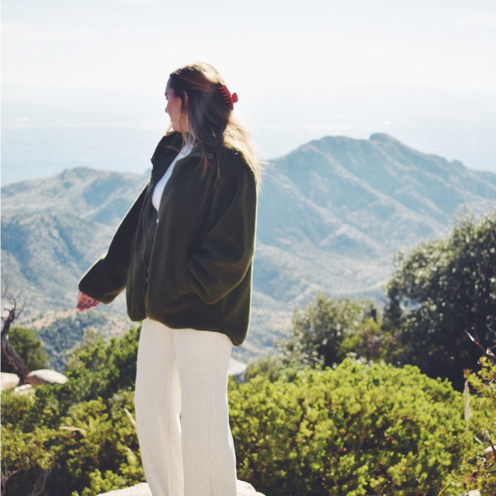 Army Green Fleece Jacket